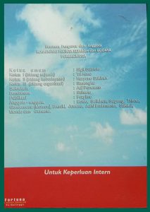 Buku Arsantaka Pendiri Kabupaten Purbalingga, (belakang), Toto Endargo